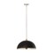 Z-Lite Landry 1 Light Pendant, Matte Black & Brushed Nickel 1004P20-MB-BN - alternate 1